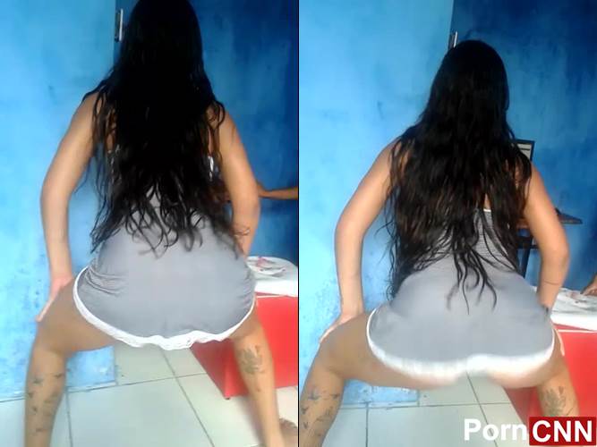 Vídeo morena amadora rebolando de vestido mostrando calcinha pequena