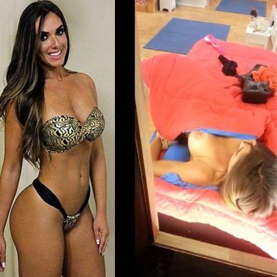 Caiu na net Nicole Bahls pagando peitões trocando de roupa