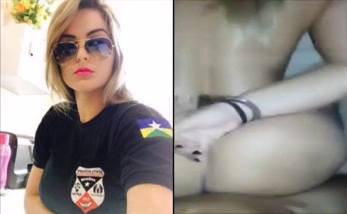 Caiu na net policial dos Estados Unidos algemada fazendo sexo