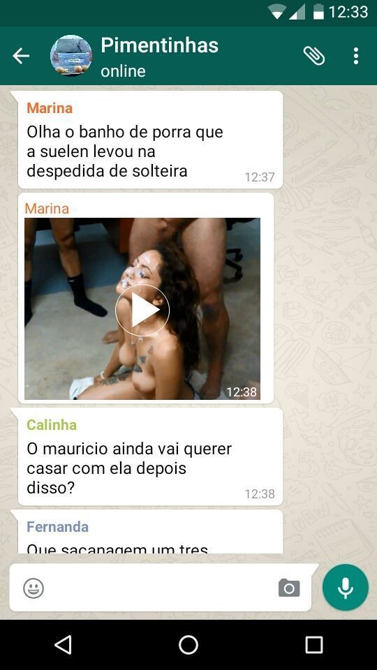 Video Suellen levou banho de porra na despedida de solteira